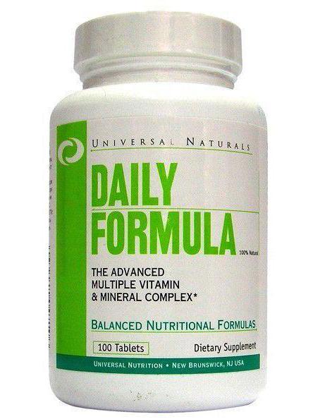 витамины universal nutrition daily formula отзывы